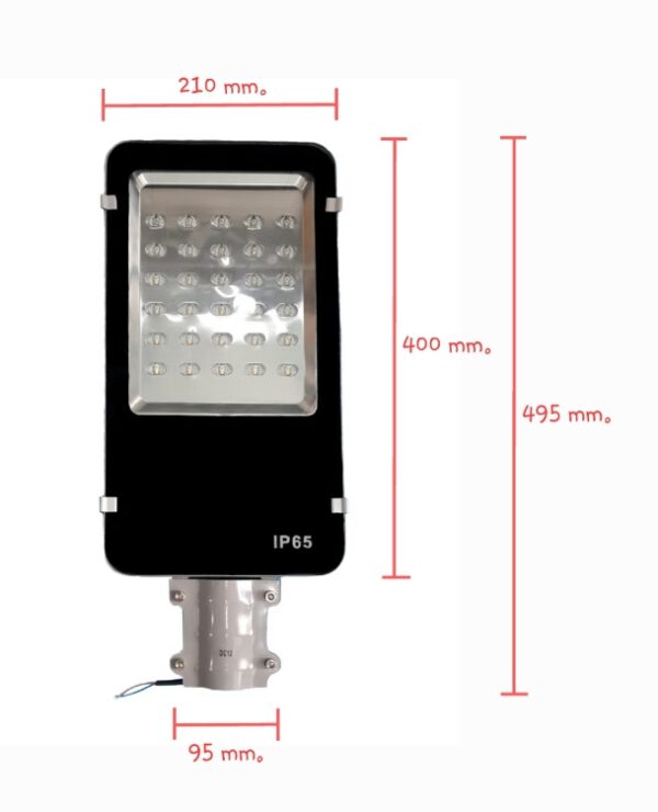 led street light ไฟถนนแอลอีดี 30W 12VDC สีขาว