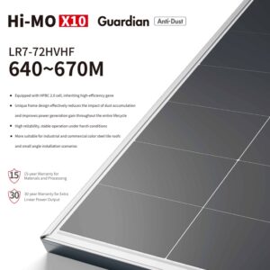 Longi 640W เเผงโซล่าเซลล์หลงจี่ 640วัตต์ X10