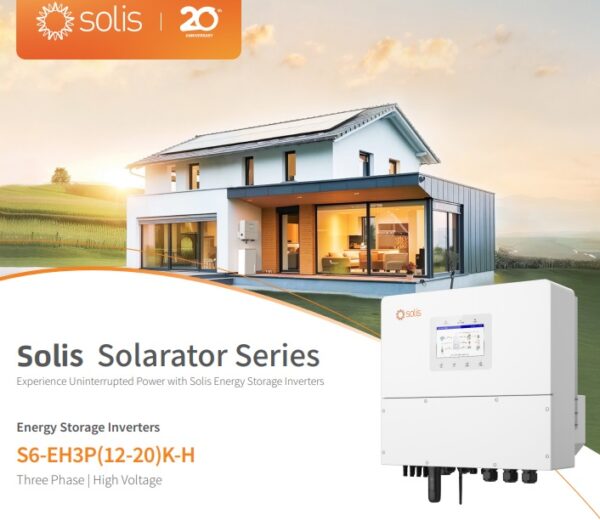 Solis On/off Grid รุ่น S6-EH3P ขนาด 20KW 3Phase + CT (ประกัน 10 ปี) 