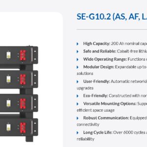 Deye Battery lithium DEYE  SE-G10.2 (ประกัน 10ปี)   IP20