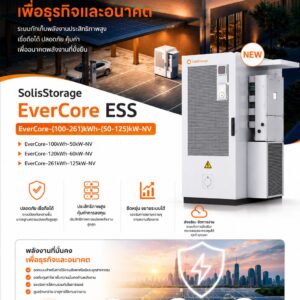 Solis storeage Evercore ESS 261kw-125kw ใกล้ฉัน