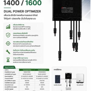 Honeybee1400 และ Honeybee1600 Power Optimizer เพิ่มประสิทธิภาพระบบโซลาร์เซลล์ พร้อมฟังก์ชัน Rapid Shutdown